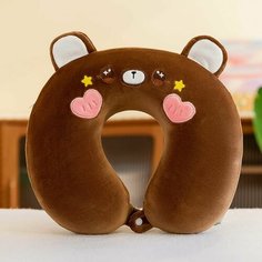 Подушка для шеи , 1 шт., размер XL, коричневый/№2