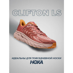 Кроссовки HOKA ONE ONE Clifton LS, полнота D, размер US7.5D/UK7/EU40 2/3/JPN25.5, коралловый