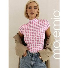 Боди moremio, размер 36, розовый/белый