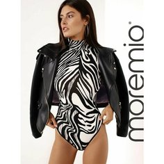 Боди moremio, размер 42, черный, белый