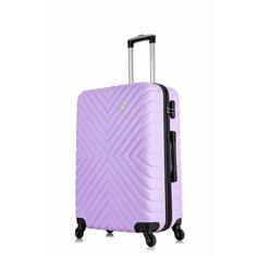 Чемодан Lcase, 80 л, размер L, лиловый