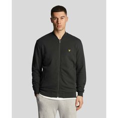 Толстовка Lyle & Scott Loopback Jersey Bomber, размер L, , gunmetal