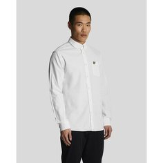 Рубашка Lyle & Scott Cotton Linen Button Down Shirt, размер M, white