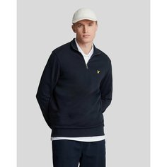 Толстовка Lyle & Scott Loopback Quarter Zip Sweat, размер L, , dark navy