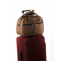 Сумка AKTORRIS, 19х29х40 см, ручная кладь, коричневый
