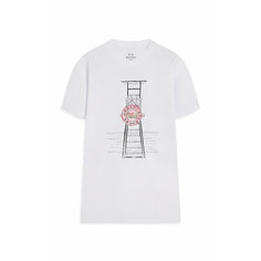 Футболка Armani Exchange, размер S, бeлый