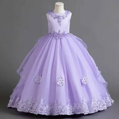 Платье, размер 130, сиреневый Max Garment