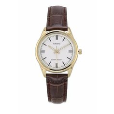 Наручные часы CASIO, золотой, коричневый