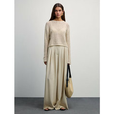 Брюки палаццо Zarina, размер S (RU 44)/170, кремовый/светлый беж