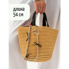 Украшение на сумку, гладкая фактура, серый Nevesna