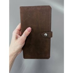 Кошелек SHERWD, фактура гладкая, коричневый