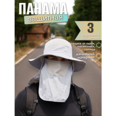 Панама BIG GARDEN охота и рыбалка для мужчин, размер 50/56, 00042 серый