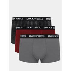 Трусы Lucky Bear, комплект из 3 шт., размер L, мультиколор