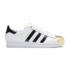 Кеды adidas SUPERSTAR METAL TOE W, размер 3.5, белый/золотой