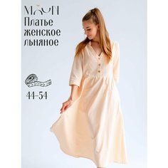 Платье MOUN Весна-лето 2024, размер 46, персиковый