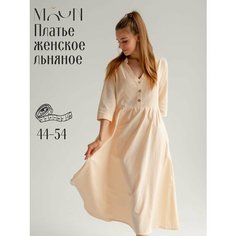 Платье MOUN Весна-лето 2024, размер 48, персиковый