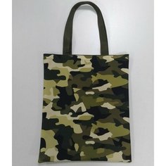 Сумка шоппер Ассорти, фактура зернистая, гладкая, камуфляж