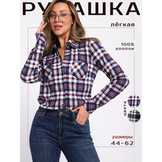 Рубашка Надежда, размер 60, красный