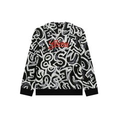 Толстовка GUESS, размер 12, черный/белый