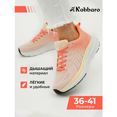 Кроссовки Nobbaro Весна-лето 2024, полнота 6, размер 38, розовый