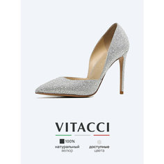 Туфли лодочки VITACCI, размер 38, серебряный