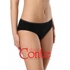 Трусы Conte elegant Basic Cotton LB 2002 slip, размер 42=XS, о/б 90 см, Black=Черный