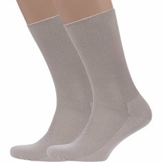 Носки Dr. Feet, комплект, 2 пары, размер 27, бежевый