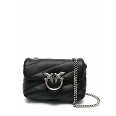 Сумка кросс-боди Pinko Love Classic Puff, фактура стеганая, чёрный