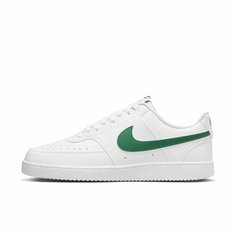 Кеды NIKE Court Vision Low Next Nature, полнота F, размер 11 US, белый-зеленый