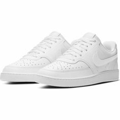 Кеды NIKE Court Vision Low Next Nature, полнота F, размер 10,5 US, белый-зеленый