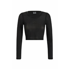Лонгслив EA7 EMPORIO ARMANI, размер M, , черный