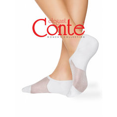 Носки Conte elegant Active Ультракороткие, размер 25(38-39), белый