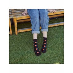 Носки , размер 35-40, черный/красный Harddolls