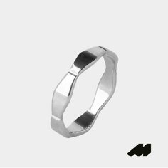 Кольцо Meswero, металл, размер 18, ширина 21 мм, серебряный