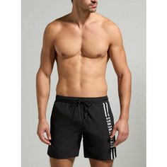Шорты для плавания BIKKEMBERGS Striped Medium Boardshort, размер 2XL, black