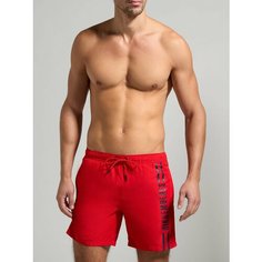 Шорты для плавания BIKKEMBERGS Striped Medium Boardshort, размер M, красный