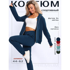 Костюм спортивный Надежда, размер 58, петроль