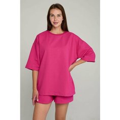 Футболка Магазин Толстовок, размер M-48-Unisex-(Женский), фуксия