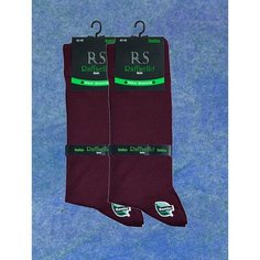 Носки Raffaello Socks, комплект, 2 пары, размер 42-45, бордовый