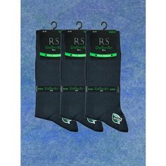Носки Raffaello Socks, комплект, 3 пары, размер 42-45, темно-серый