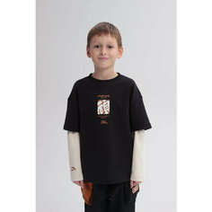 Лонгслив ANTA, размер 170, черный/белый