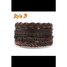 Браслет, кожа, размер 22 см, размер XL, коричневый Beauty Charmes