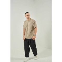 Футболка Ninetynine оверсайз, размер XL, бежевый