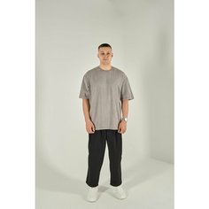 Футболка Ninetynine оверсайз, размер M, серый