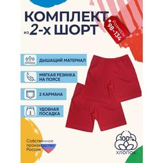 Шорты Детрик Весна-лето 2024, размер 116, красный