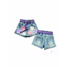 Шорты Весна -лето 2024, размер 110, голубой Simanda