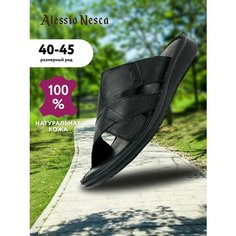 Шлепанцы Alessio Nesca, размер 40, черный