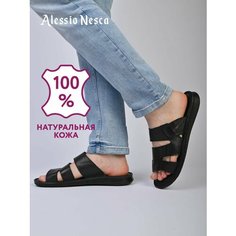 Шлепанцы Alessio Nesca, размер 44, черный