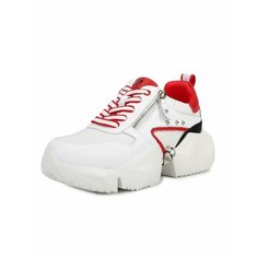 Кроссовки Pierre Cardin Осень-зима 2024, полнота G, размер 40, белый-красный