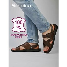 Сандалии Alessio Nesca, размер 45, коричневый